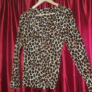 Animal print blouse